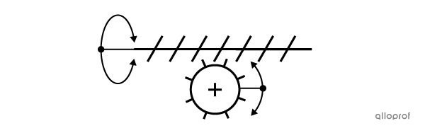 The worm and worm gear system symbol.