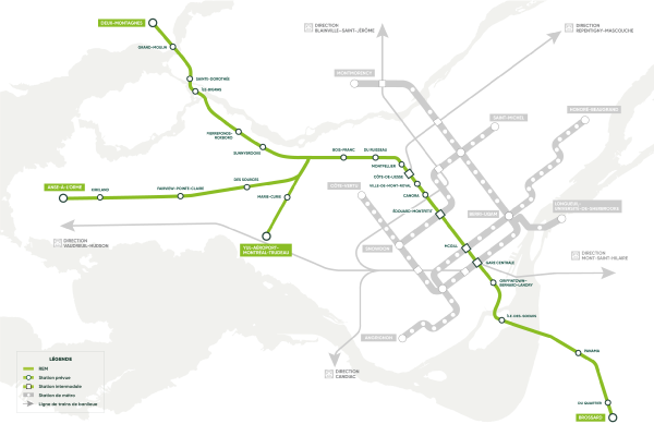 The Réseau express métropolitain.