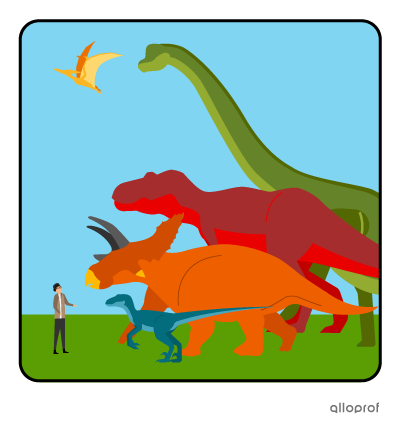 Huge dinosaurs.
