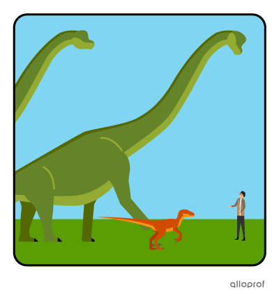 Huge dinosaurs.