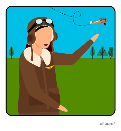 Female pilot.