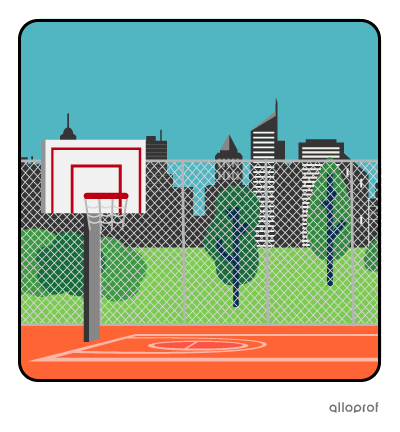 Outdoor court.