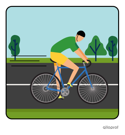 A cyclist.
