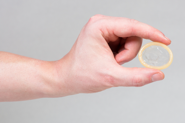 An external, or male, condom.