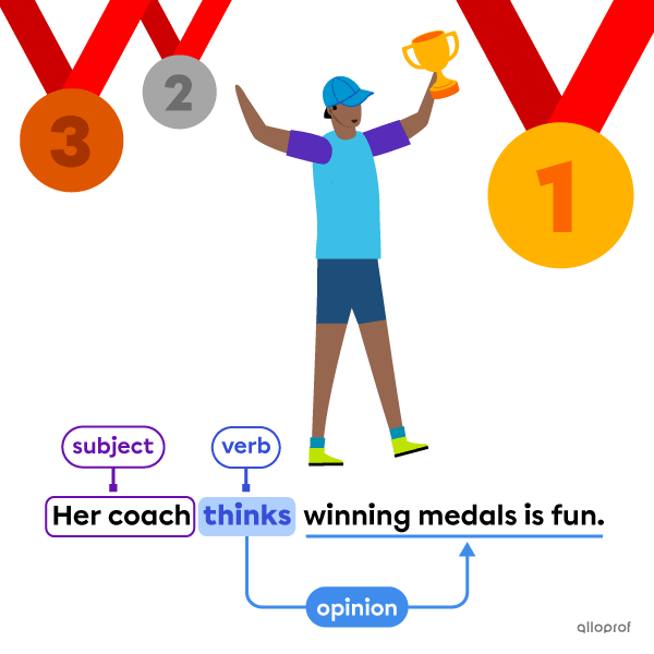 Person happy with winning medals.