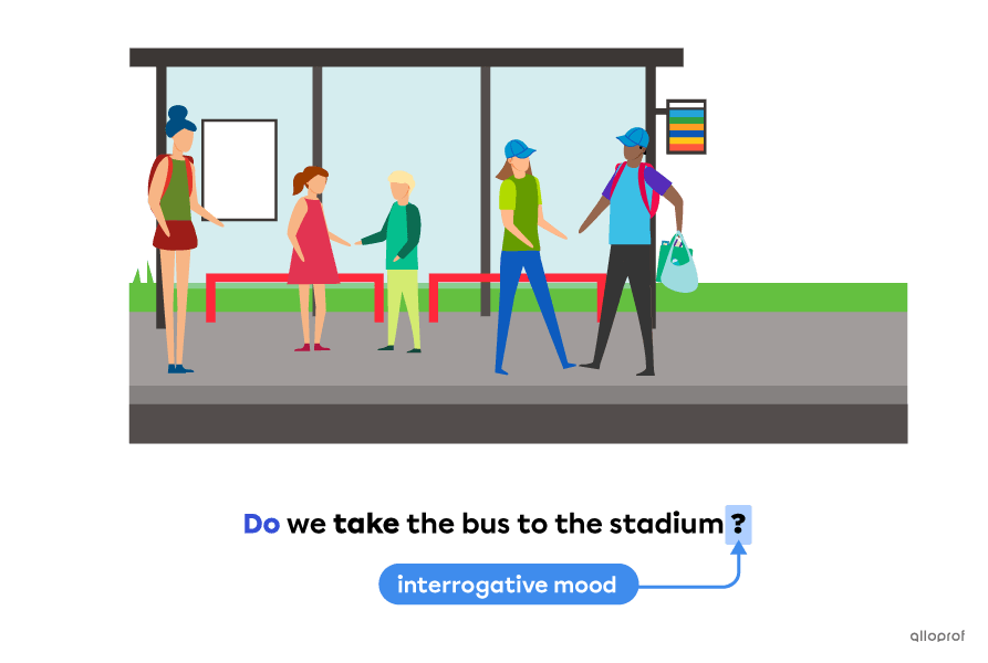 usage of auxiliary verbs with interrogative mood.
