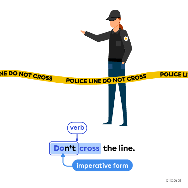 usage of auxiliary verbs with imperative mood.
