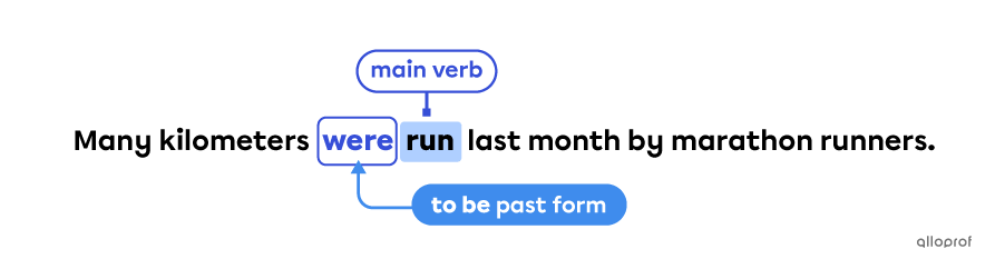 The auxiliary to be helps the main verb to form the passive voice.