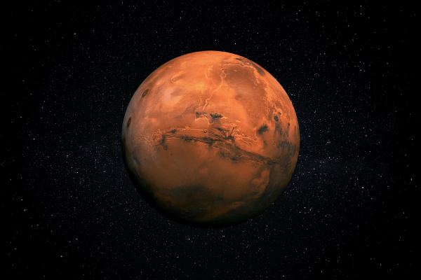 La planète Mars.
