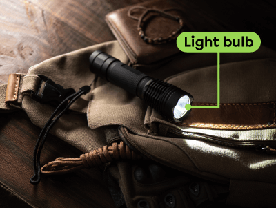 A flashlight.