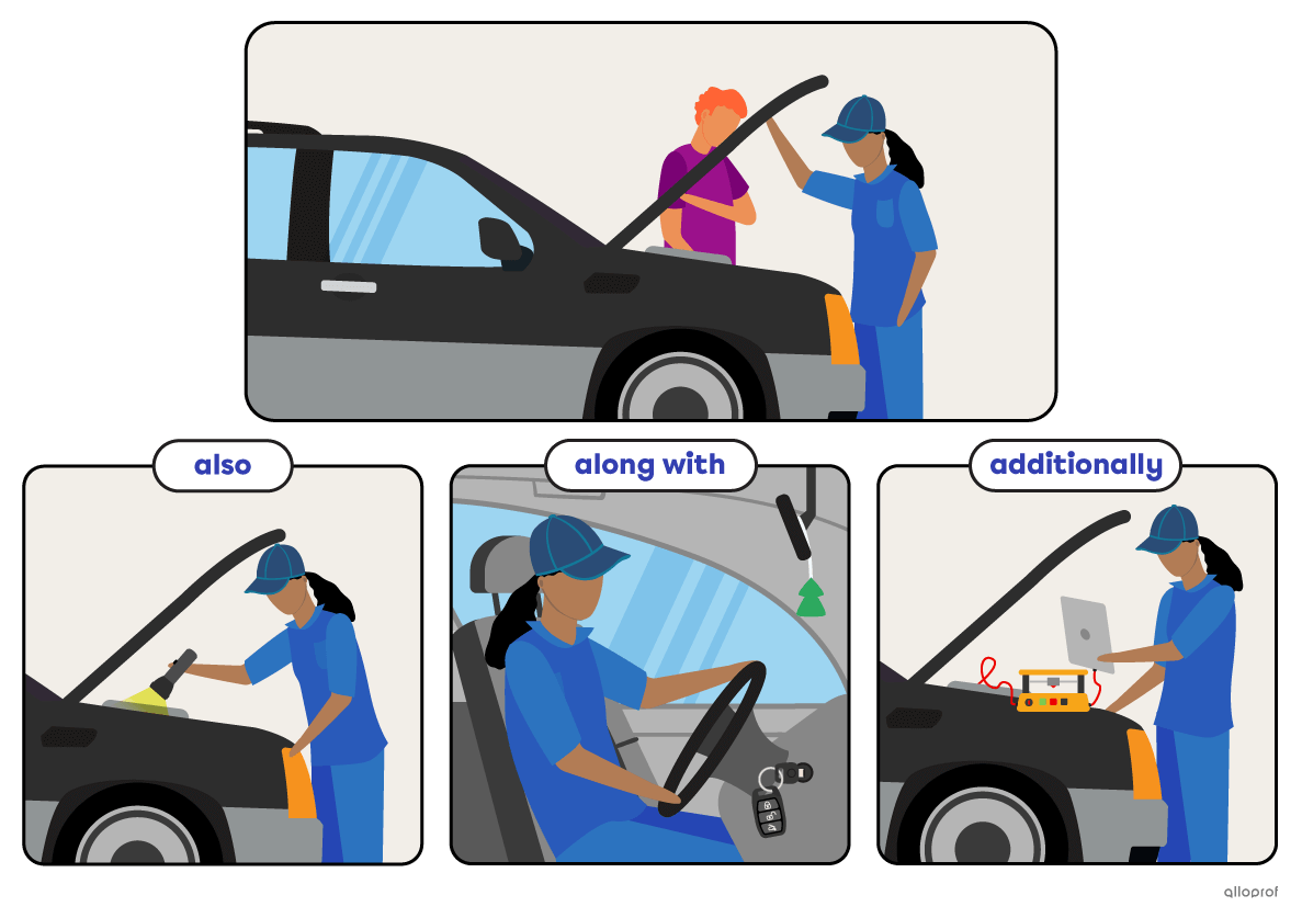 Female mechanic finding what’s wrong with a car.