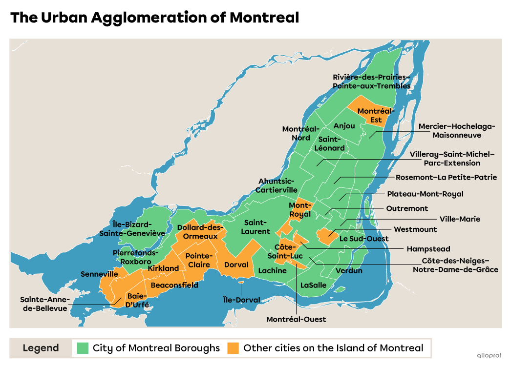 The Urban Agglomeration of Montreal.