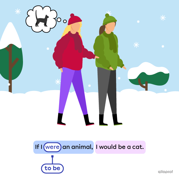 Two people walking.