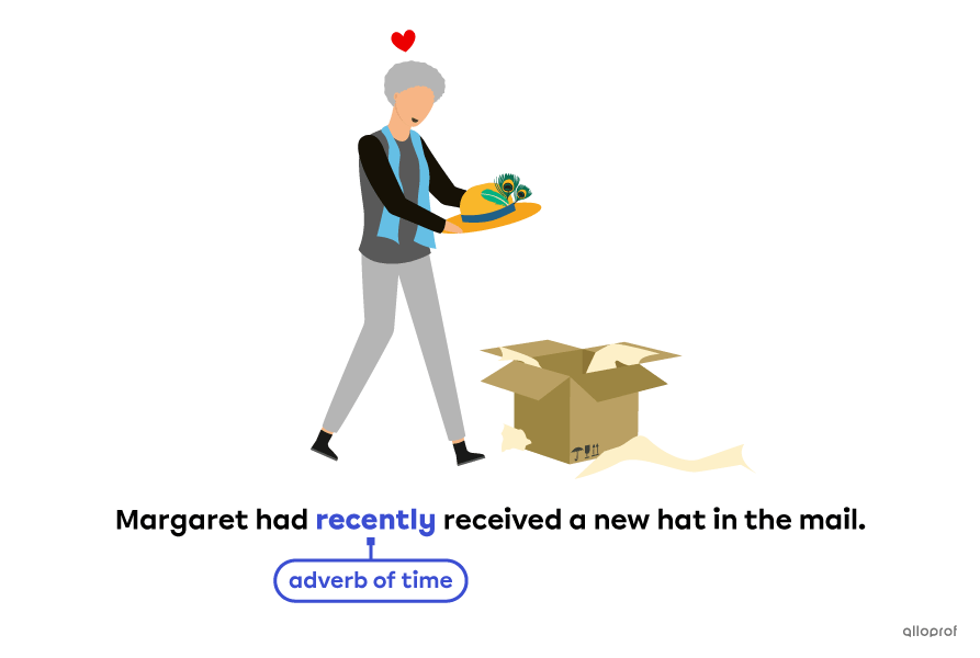 Woman receiving a gift in the mail.