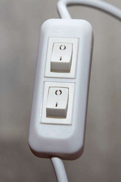 A lamp switch.