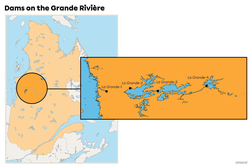 Dams on the Grande Rivière.
