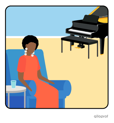 Woman relaxing.