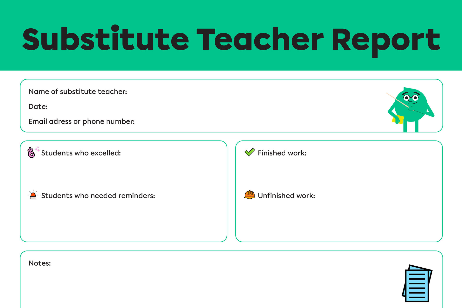 printable-substitute-teacher-report-template-alloprof