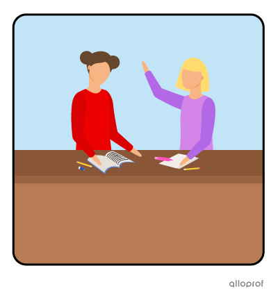 Students in class.