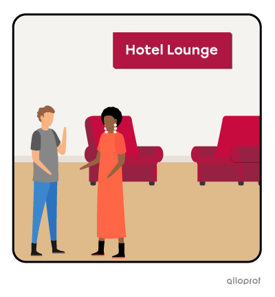 People inside a Hotel Lounge.