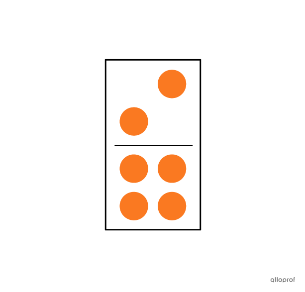 Une pièce de domino.