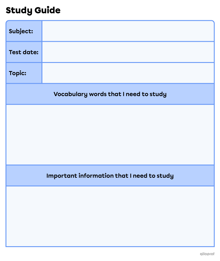 Study guide.