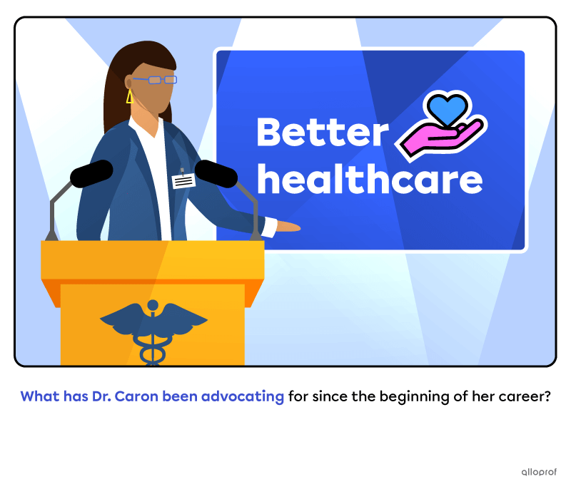 Woman giving a lecture about healthcare services for Indigenous people.
