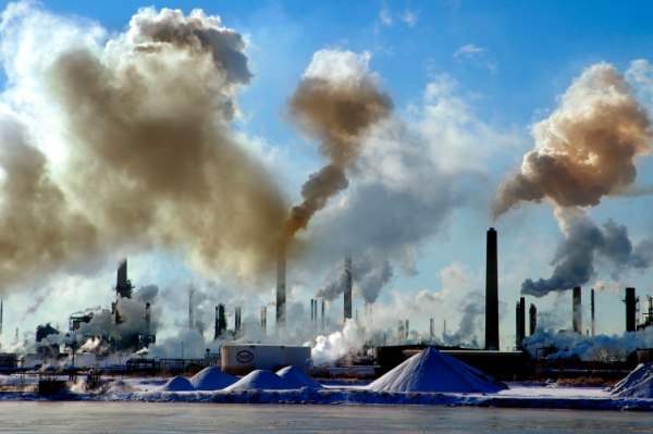 La pollution industrielle.