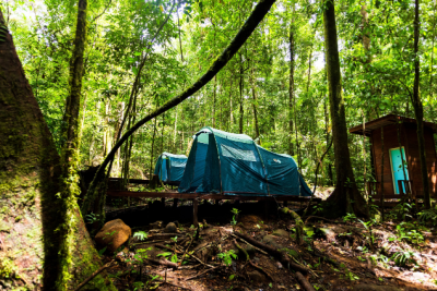 Un terrain de camping.