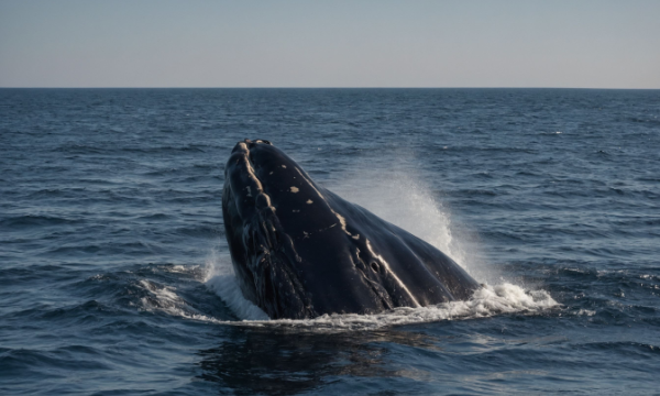 Une baleine noire de l’Atlantique Nord.