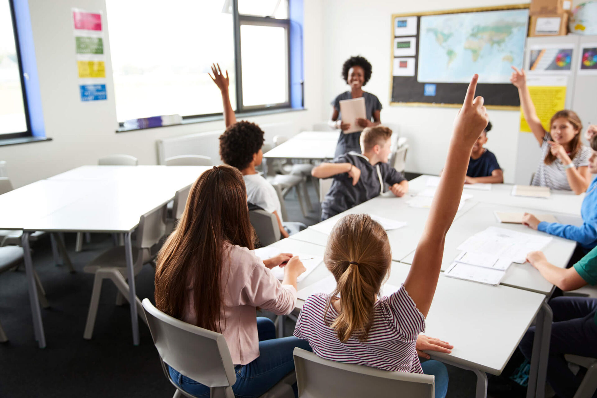 élèves en classe