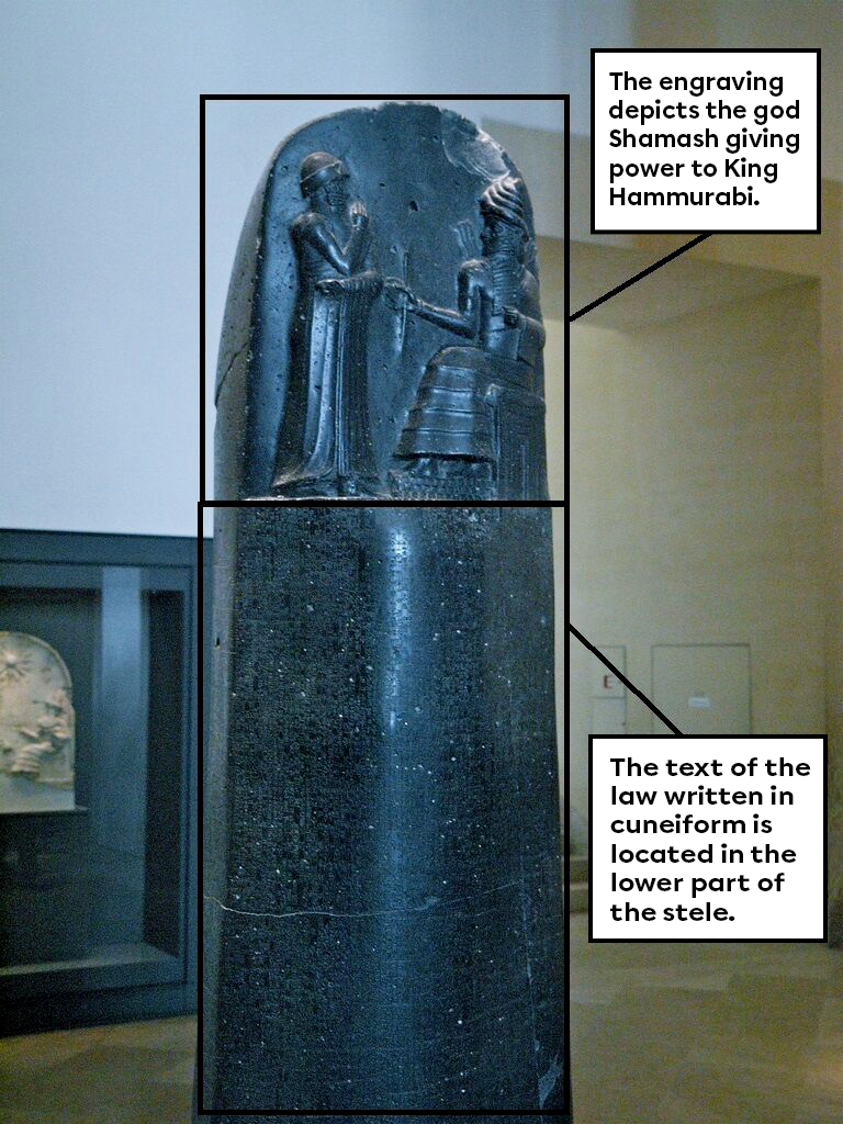 Stele inscribed with the Code of Hammurabi
