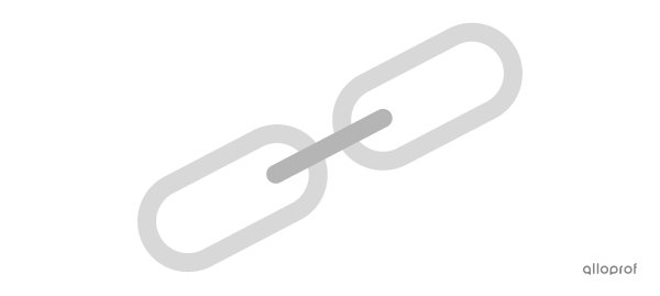 Pictogramme représentant une chaine qui permet de faire des liens.