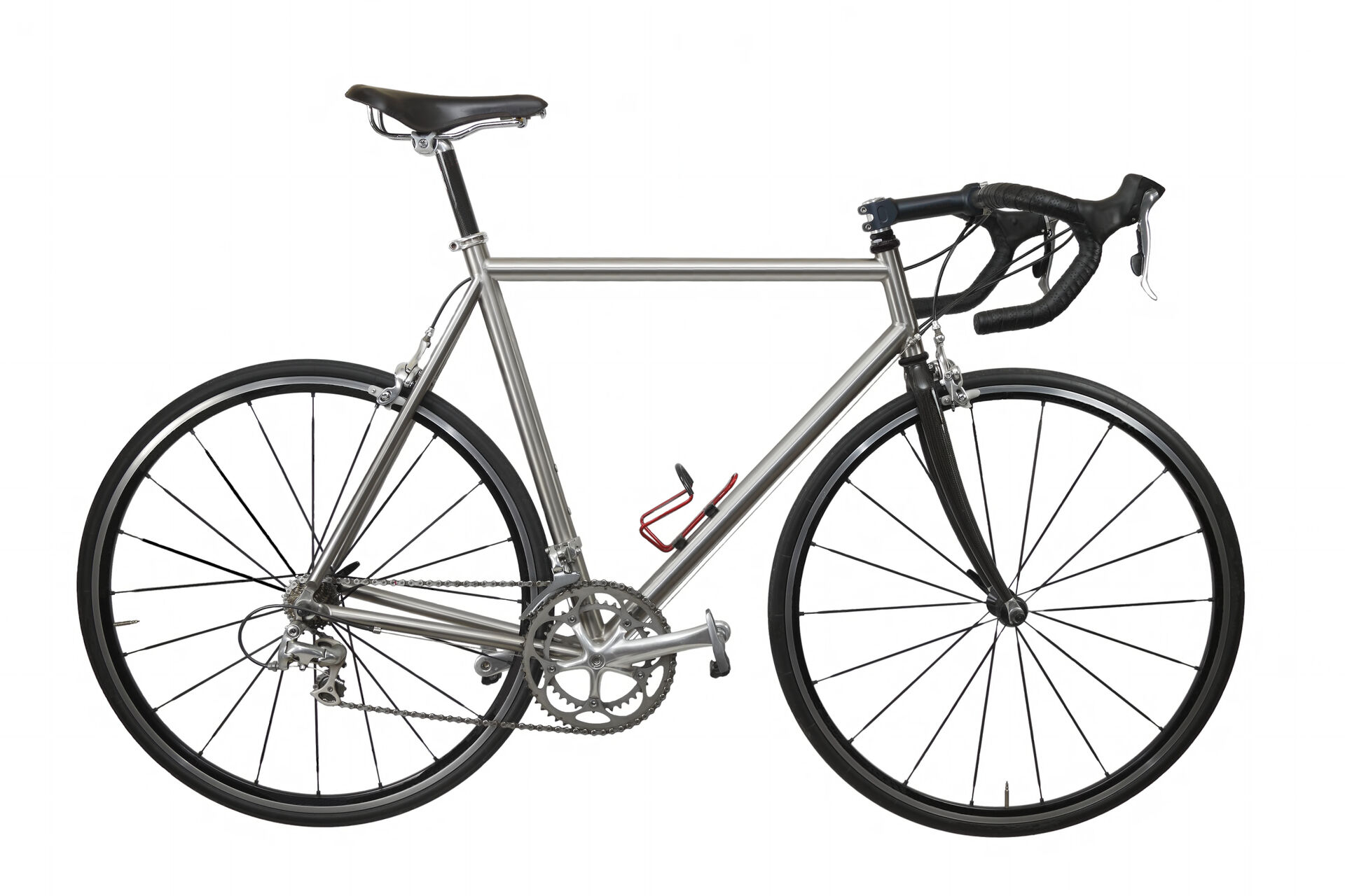 Bicycle frames can be made of titanium alloy, a non-ferrous alloy.