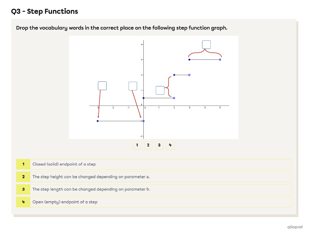 Screenshot of an exercise.