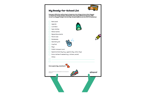 A preview of the list.