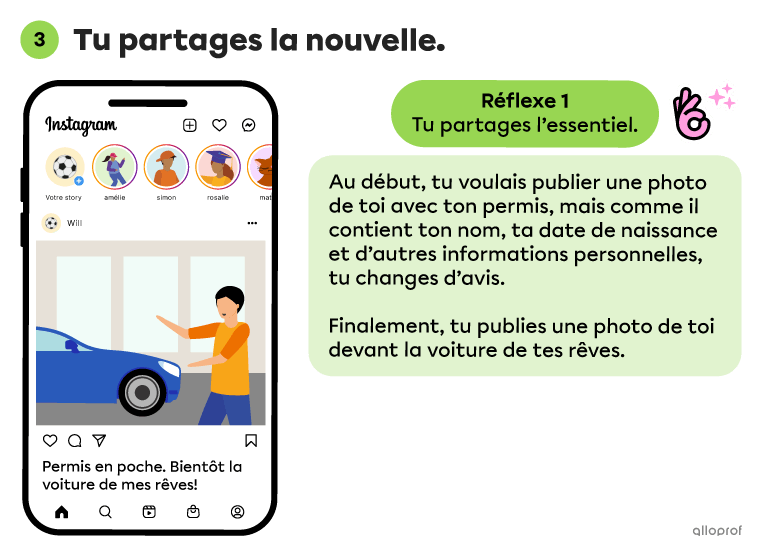 Tu souhaites partager une bonne nouvelle avec tes amis sur Instagram? Utilise un mot de passe fort, protège ton compte et partage l’essentiel.