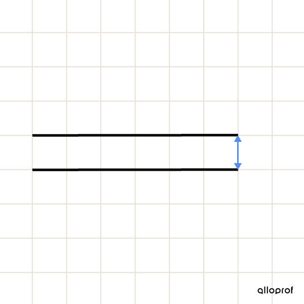 Example of Parallel Lines on a Grid.