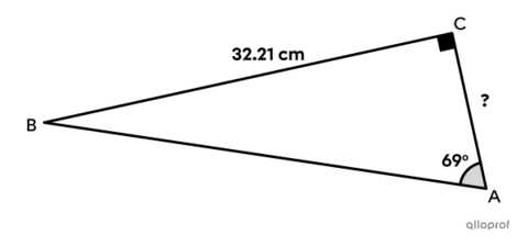The Trigonometric Ratio of Tangent | Secondaire | Alloprof