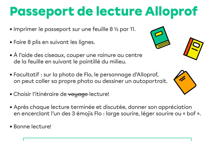 Passeport de lecture Alloprof