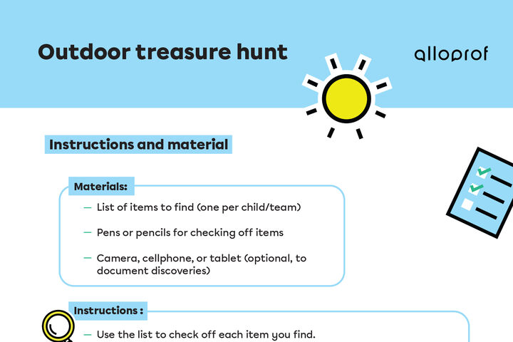 Outdoor treasure hunt