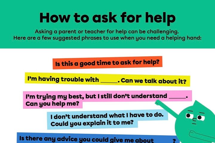 Phrases for learning to ask for help