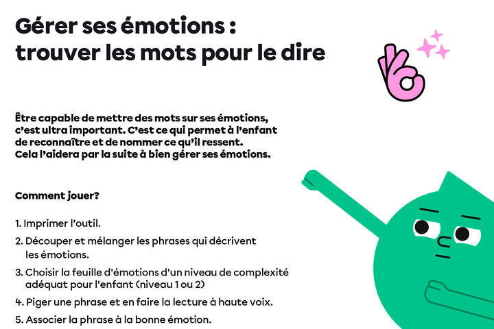 Gérer ses émotions : comment trouver les bons mots