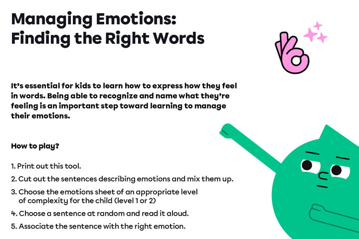 Managing Emotions: Finding the Right Words