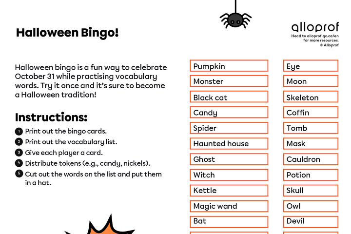 Halloween Bingo