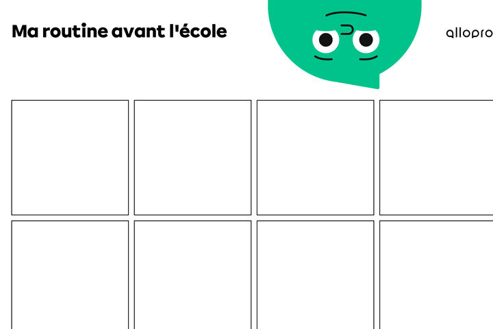 Affiche : Ma routine avant l’école