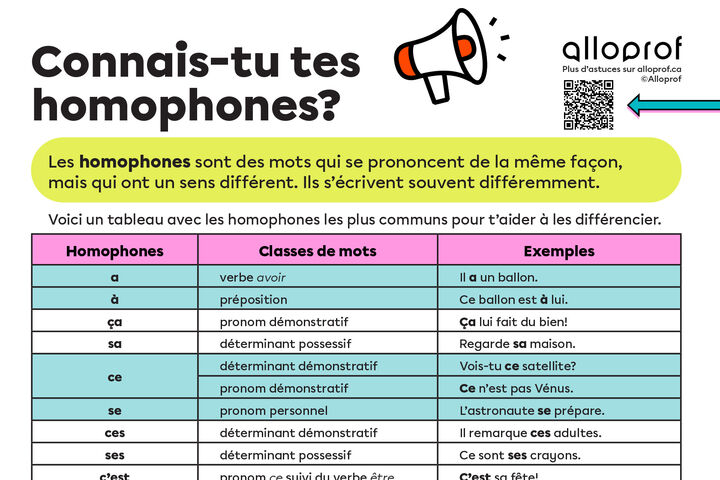 Affiche homophones